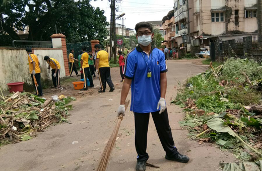 Manipal School cleanliness drive